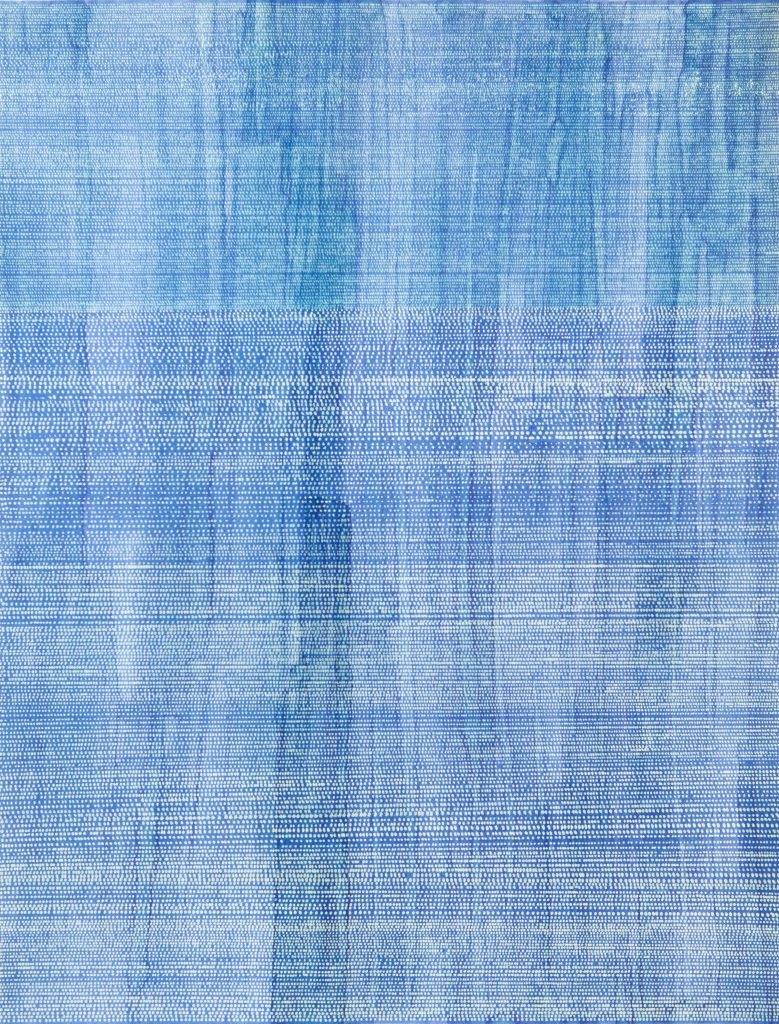 Miriam Salamander, blue ink drawing on Paper